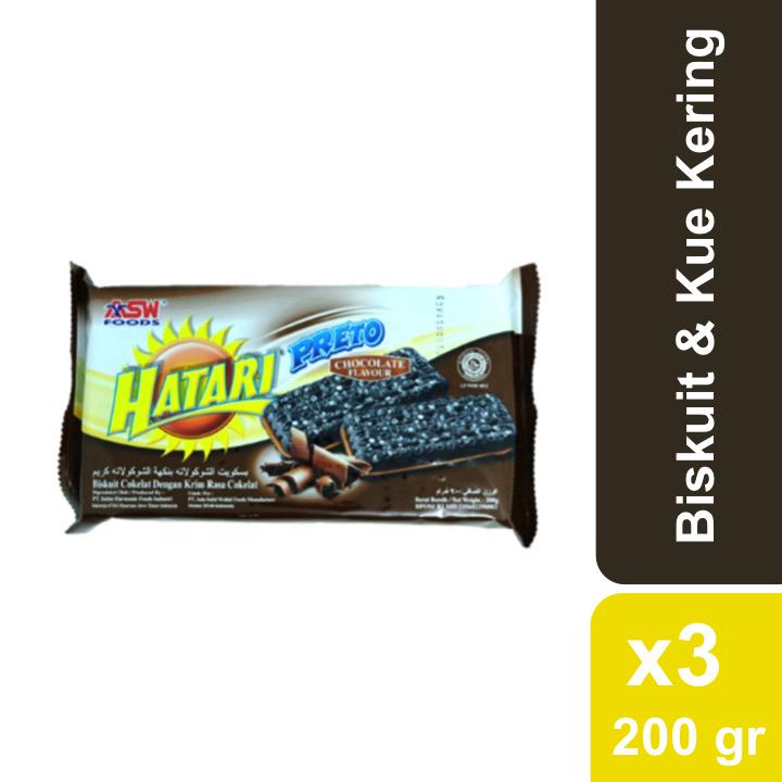Hatari Preto Chocolate Cream 200 gr x 3 pcs | Shopee Indonesia