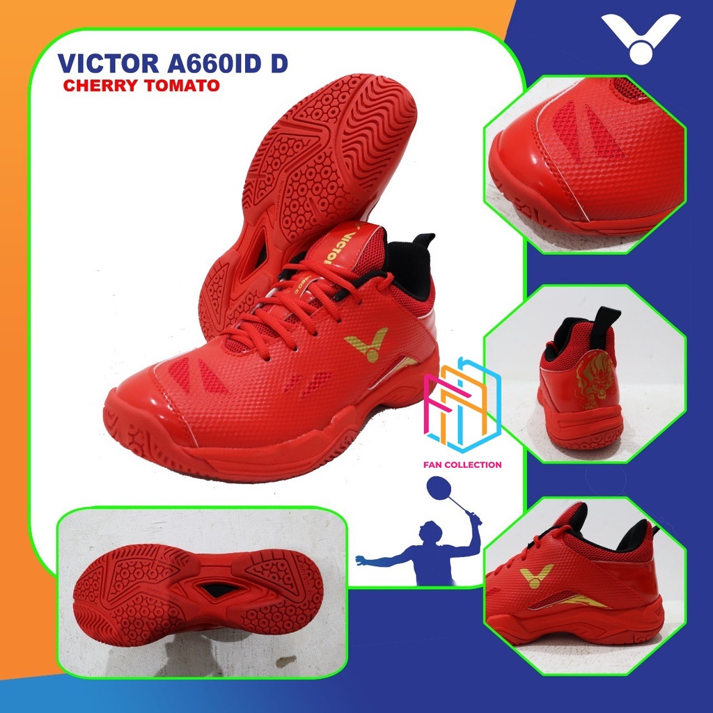 VICTOR A660ID A 660 ID D / C SEPATU BADMINTON ORIGINAL