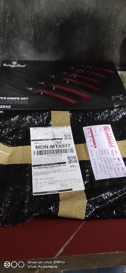 Pisau Berlinger Haus  6 Pcs Set Burgundy