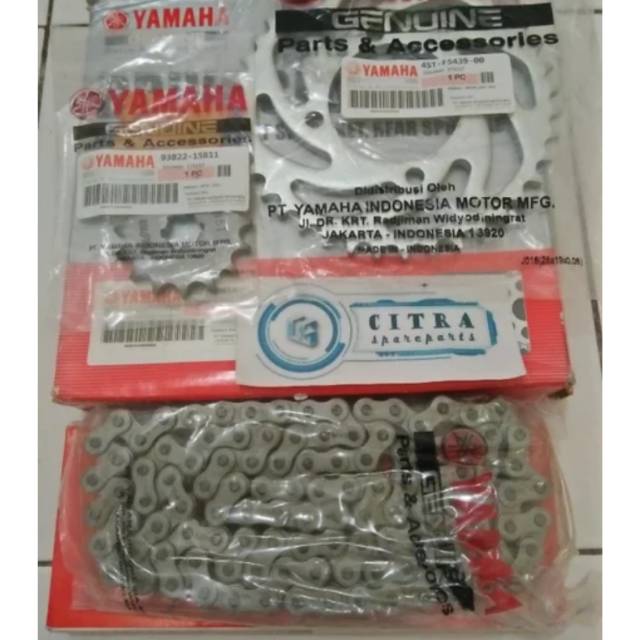 gear set jupiter mx lama paket gir rantai mx old