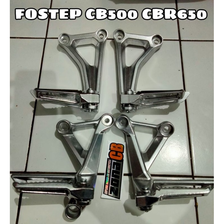 fostep cbr 650 import original set dudukan rangka cb / vostep postep belakang cbr 650r 150r cb500 / 