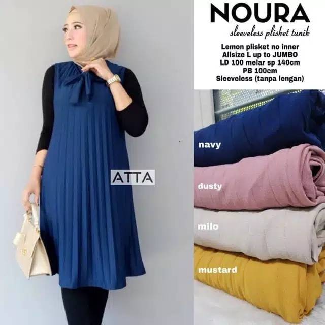 Baju murah outer plisket(tanpa lengan)
