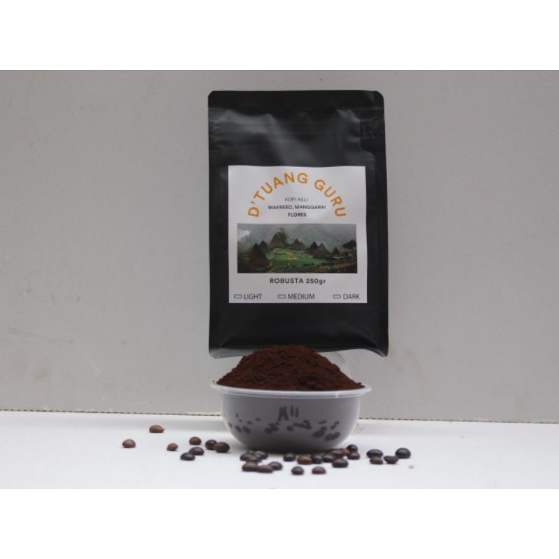 

Kopi Robusta Flores Waerebo/BUBUK/dark/kopi hitam/Premium/250gram