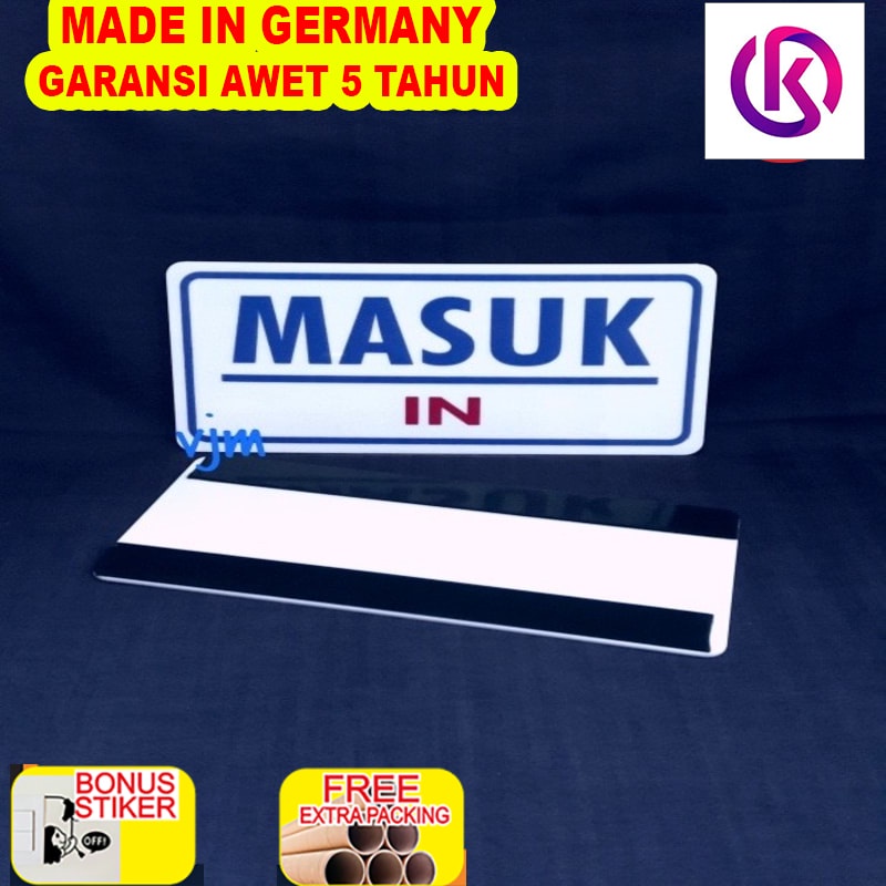 

Terlaris Plat Acrylic MASUK (20x95cm)
