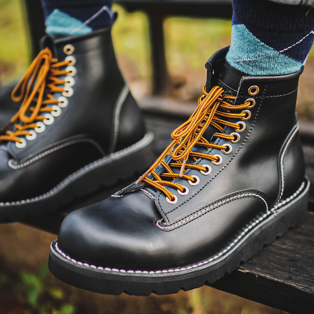 HIPPO BLACK  |FORIND x BARNUM| Sepatu Boots Kulit Asli Boot Kulit Pria Cowok New Ori Lokal Footwear