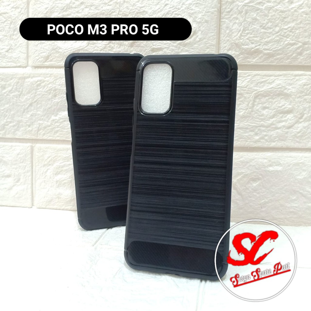 Softcase Pocophone M3 Pro 5G - Case Ipaky Carbon Redmi Note 10 5G