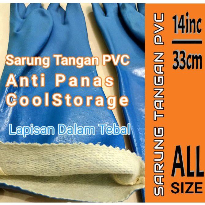 SARUNG TANGAN PVC SARUNG TANGAN KIMIA, OLI, ANTI PANAS DAN COOLD STORAGE HARHA PROMO