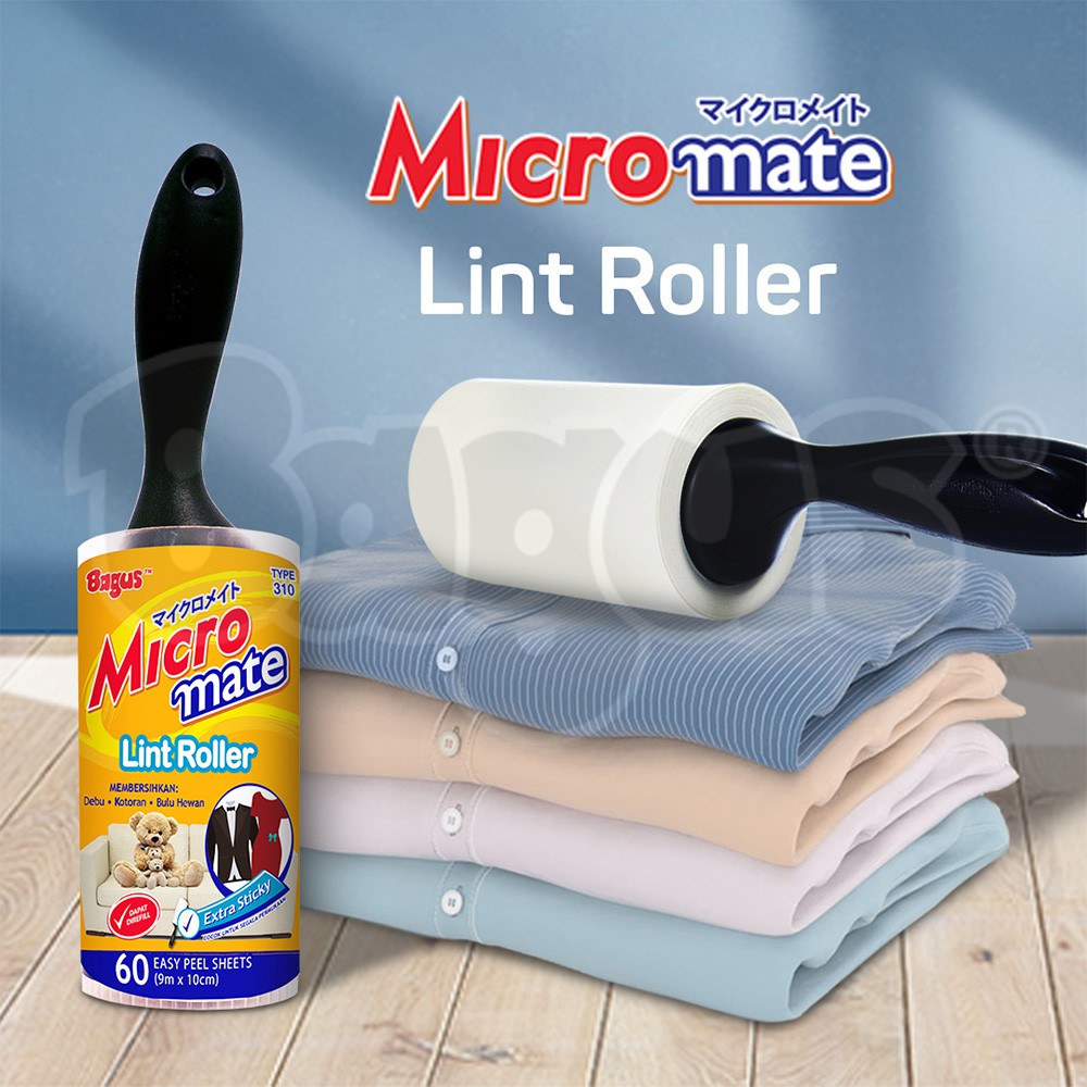 Bagus Micromate Lint Roller Cap Rol pengangkat pembersih debu 310