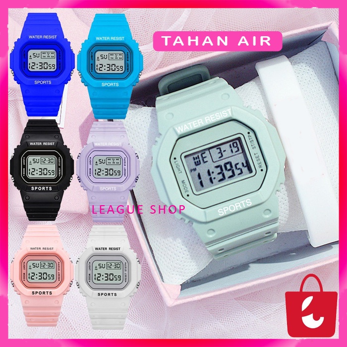 ✅COD JAM TANGAN DIGITAL PRIA WANITA RUBBER  SEGI IMPOR GROSIR MURAH KARET SPORT LED PRIA WANITA COUPLE