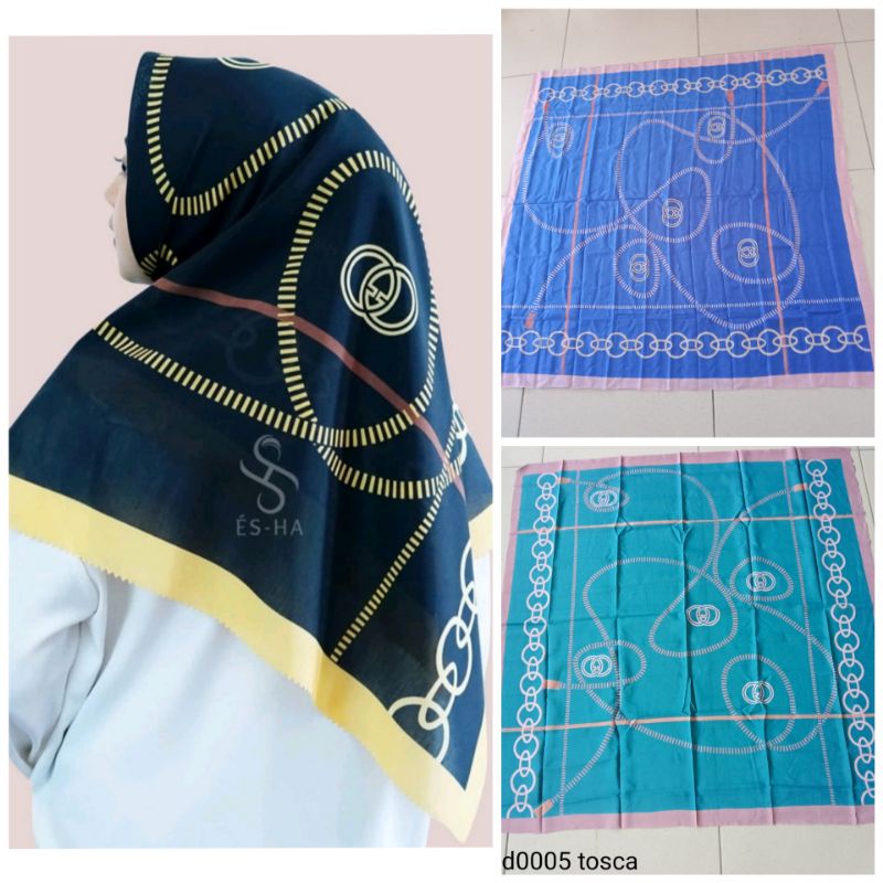 Hijab Denay Voal Segiempat Motif Laser Cut | Voal Hijab Denay KW Motif Terbaru 2022 | Motif Koran Ar