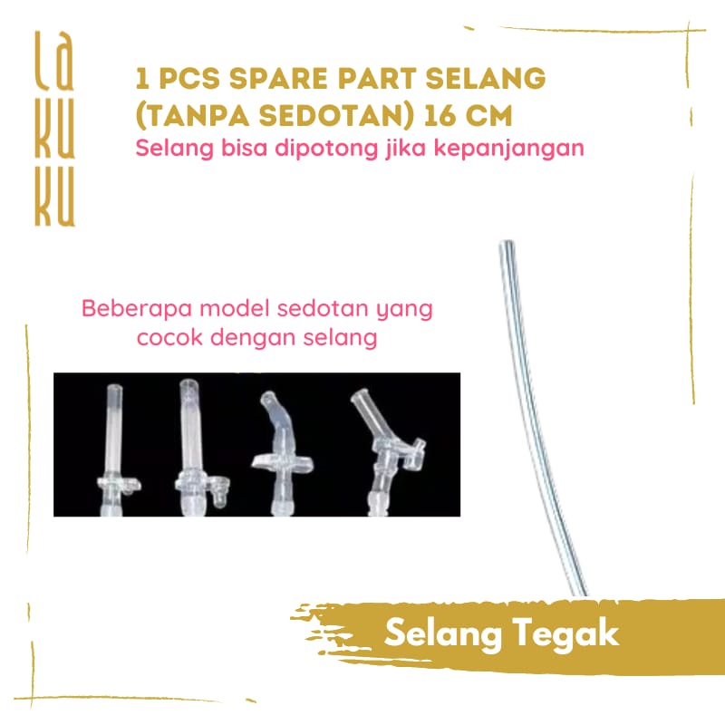 Lakuku - Spare part sedotan selang botol minum baby safe sugar baby universal