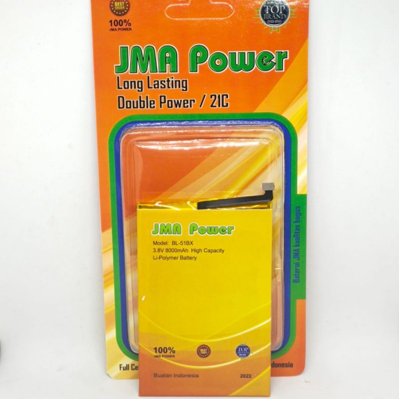 Baterai JMA Power Double Power Original For Infinix BL-51BX Hot 10 Note 8