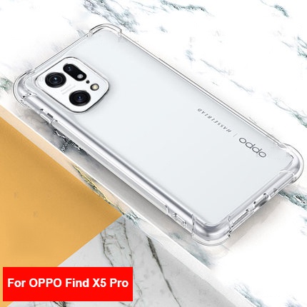 Soft Case Silikon Oppo Find X5 Pro Bening Transparant Airbag Anti Crack Tebal