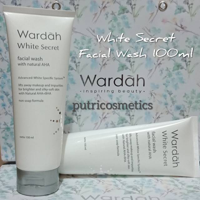 Wardah White Secret Facial Wash with AHA 100ml Shopee Indonesia