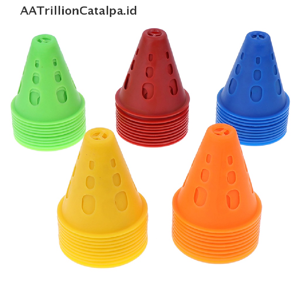 Aatrillioncatalpa 10pcs Cone Penanda Tahan Tekanan Untuk Latihan Sepakbola