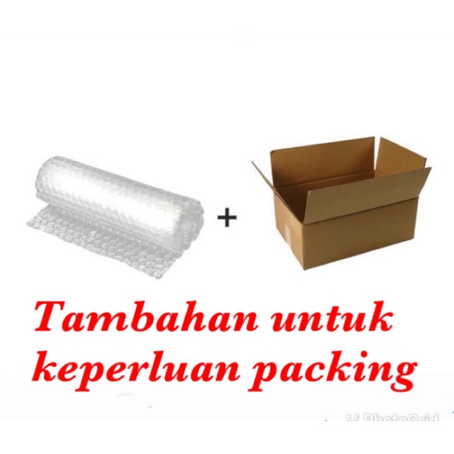 

Box dan bubble wrap untuk keperluan tambahan packing
