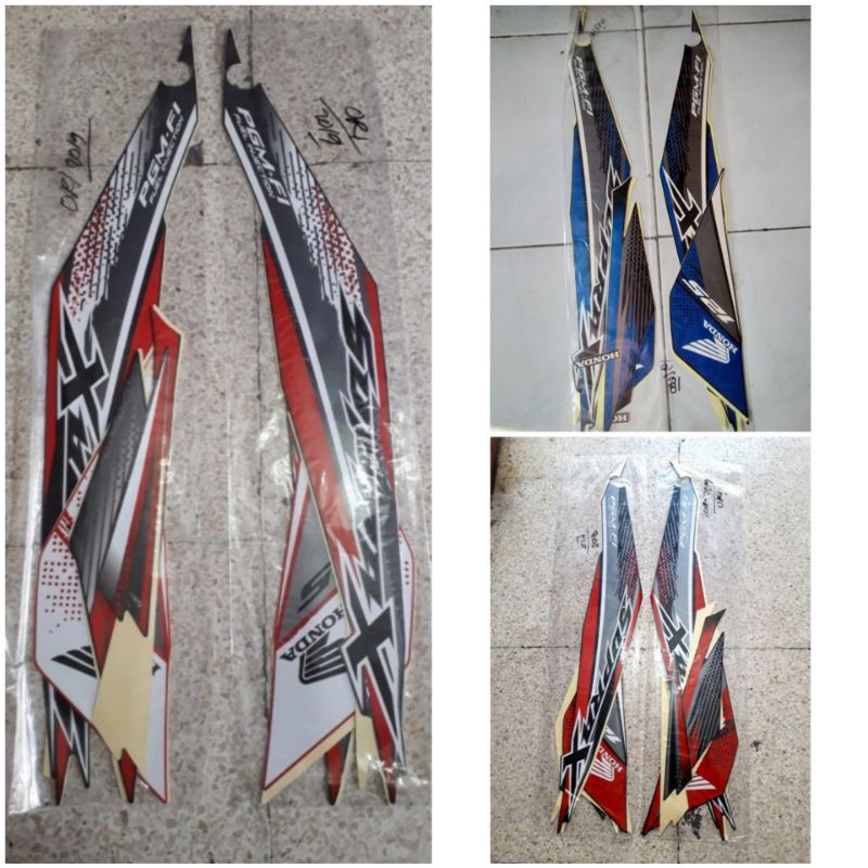striping sticker honda Supra x 125 Fi new 2019