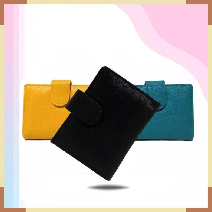 DOMPET LIPAT KARTU KANCING - Dompet Lipat Kartu Mini