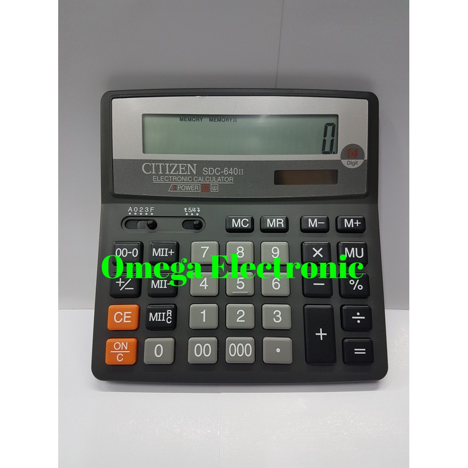 

ORIGINAL CITIZEN SDC-640ll Kalkulator Meja Desktop SDC 640 14 Digit