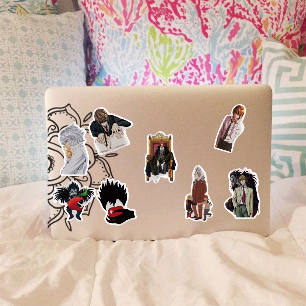 ELEGANT 50Pcs/Lot Anime Cartoon Stickers DIY Toy Sticker Japanese Anime Sticker DEATH NOTE Anime Stickers For Laptop Skateboard Notebook Graffiti Stickers Waterproof Stationery Sticker Motorcycle Phone Graffiti Sticker Stickers Poster