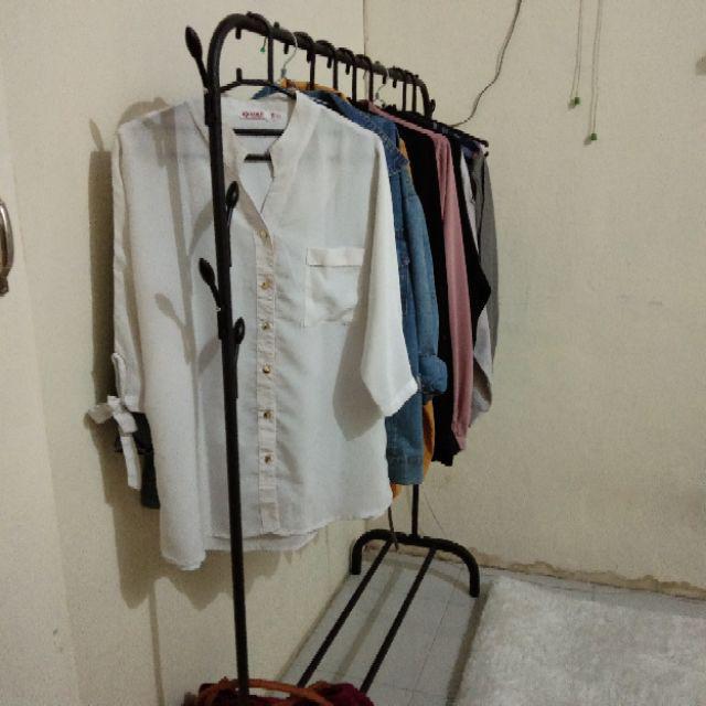 Rak Gantungan Baju Multifngsi/stand Hanger/topi Baju Tas Jaket