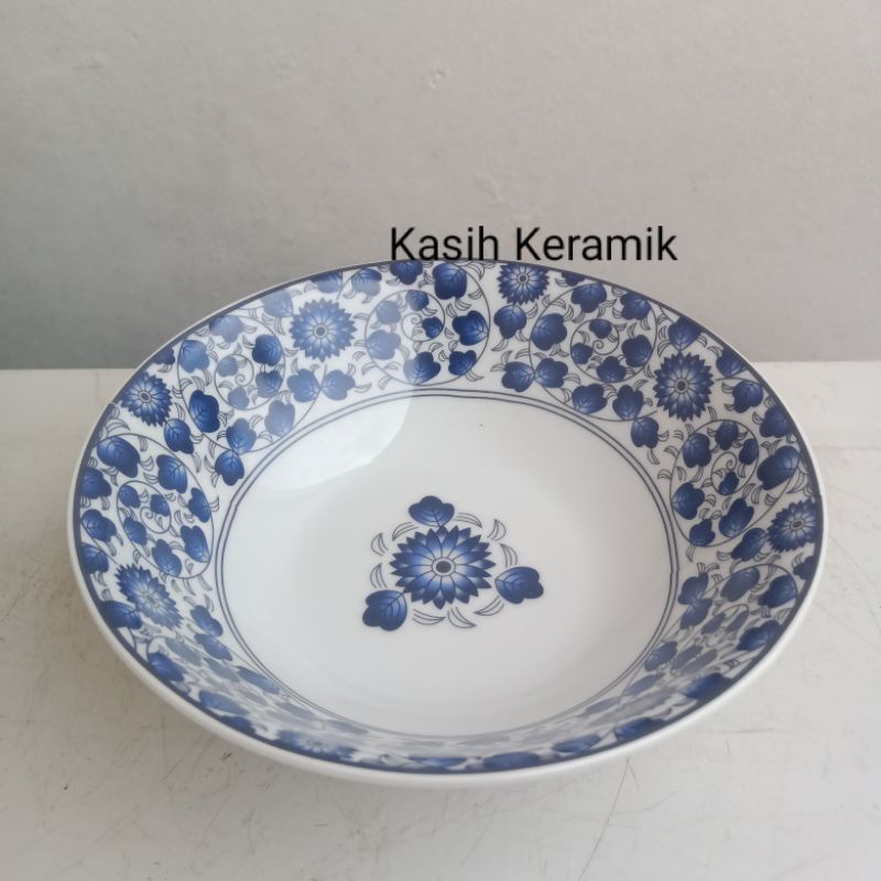 Mangkuk Bakso/mangkuk keramik biru putih/Mangkok