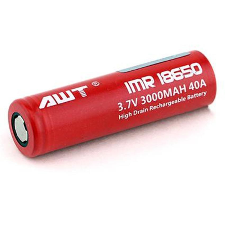 AWT MERAH IMR 18650 3000 mAh Baterai Rokok Elektrik, Vapor