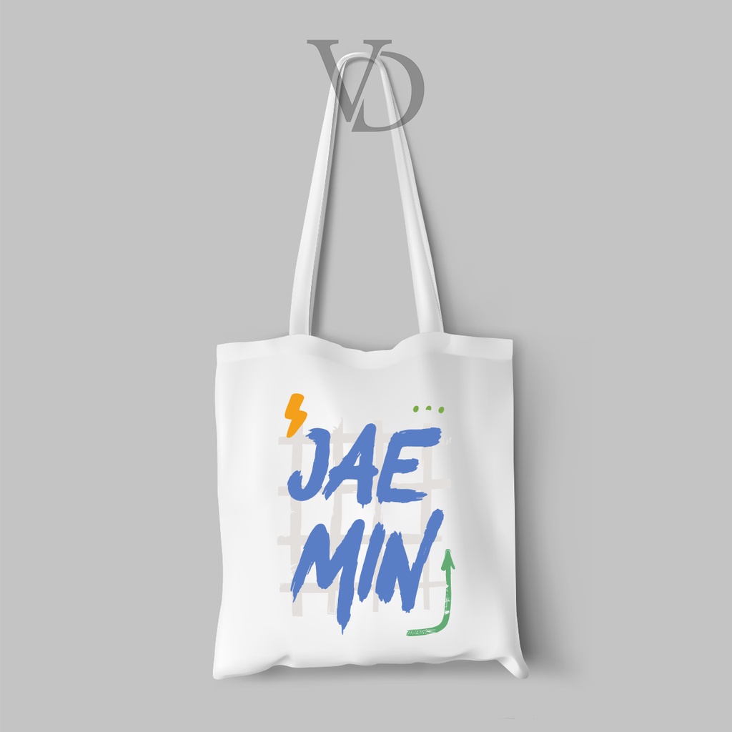 Tote bag totebag Kanvas Bergambar Tulisan Nama NCT Dream nct 127 nct cafe / tas belanja