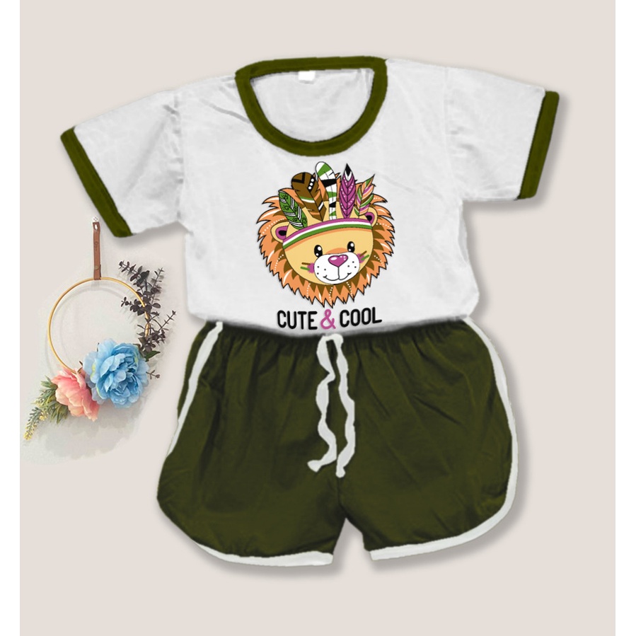 Rillo - Setelan Baju Playset Cupa Cups Anak / Sete