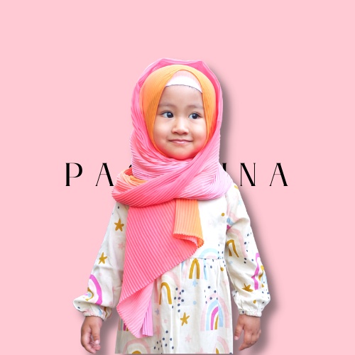 Hijab Pashmina Plisket Anak Premium / Ciput
