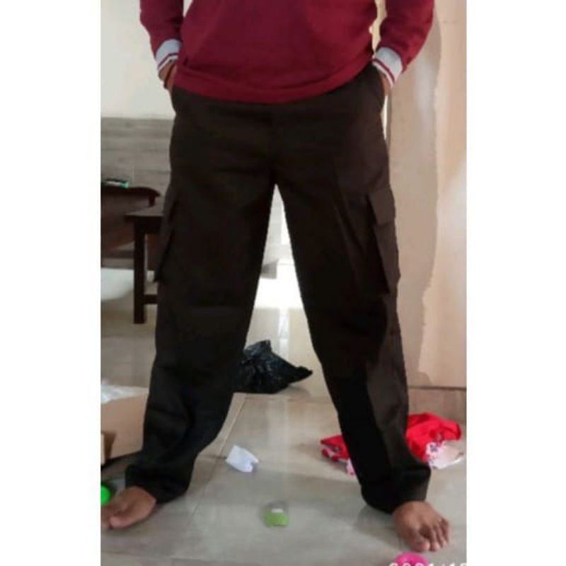CELANA PDL SATPAM COKLAT GELAP