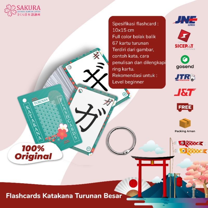 FLASH CARD KATAKAN turunan uk.besar