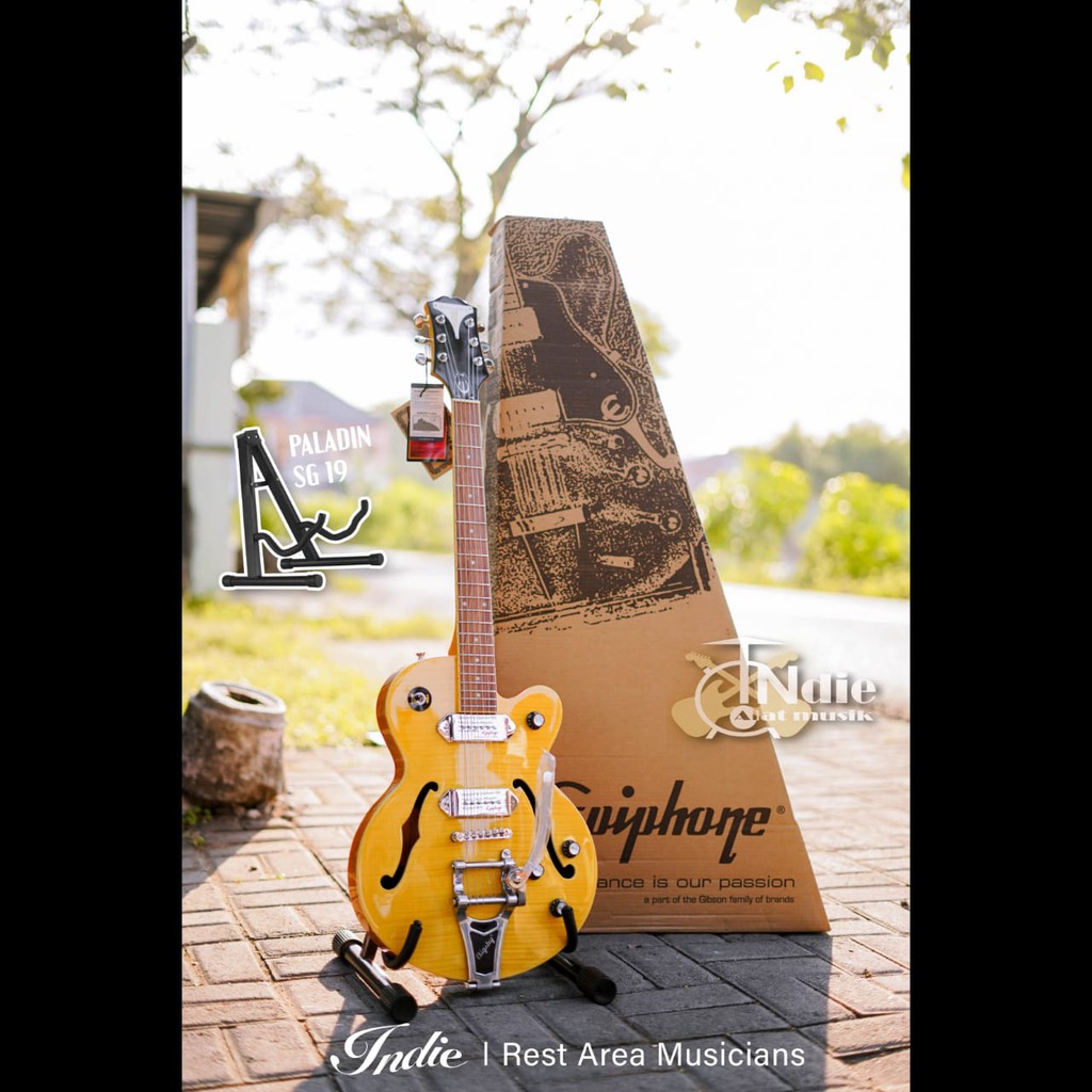 Epiphone Wildkat Hollowbody Electric Guitar Antique Natural