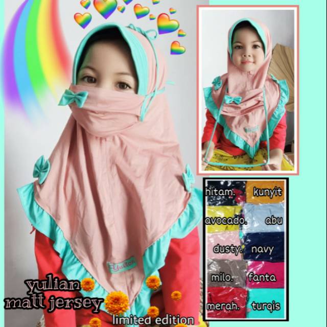 JILBAB ANAK/JILBAB MURAH/JILBAB MASKER/JILBAB ANAK MASKER