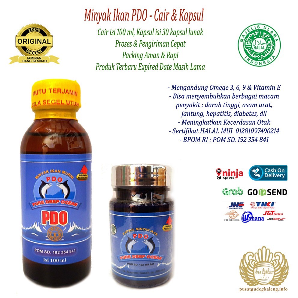 Minyak Ikan PDO Cair &amp; Kapsul