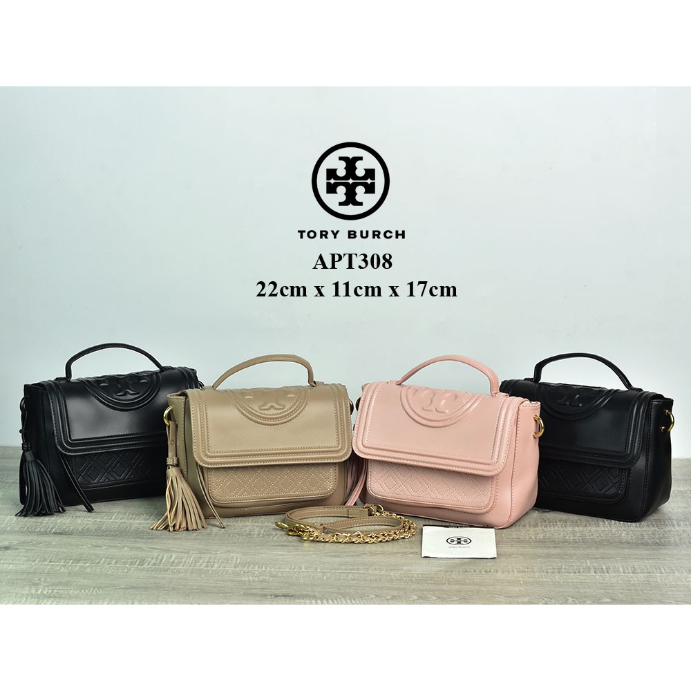 Tas Tory Burch Fleming Satchel Small Semi Premium APT308