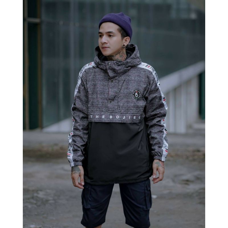 Cagoule motif - the bojiel original jaket pria jaket keren