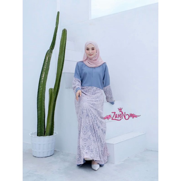 ZAHIN ORI RAYA DRESS // Gamis Itycrepe // Gamis itycrep // Gamis muslimah // Gamis brokat