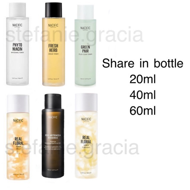 [SHARE] NACIFIC FRESH HERB TONER PHYTONIACIN JEJU ARTEMISIA PAIR CICA REAL ROSE CALENDULA TRIPLE