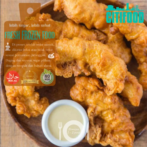 

Batter Chicken Strips | Strip Ayam Batter | Frozen