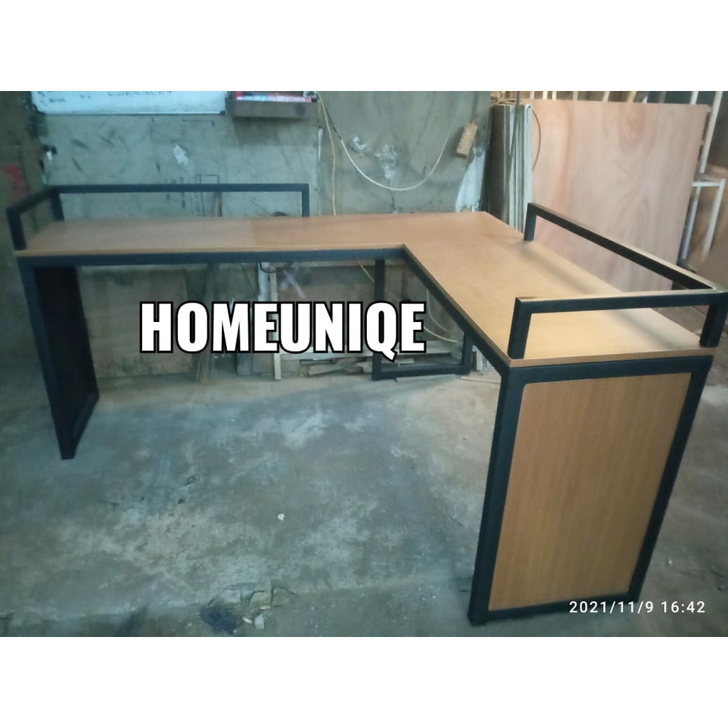 HOMEUNIQE MEJA GAMERS MEJA BELAJAR JUMBO MEJA SERBAGUNA MINIMALIS MEJA KERJA WFH