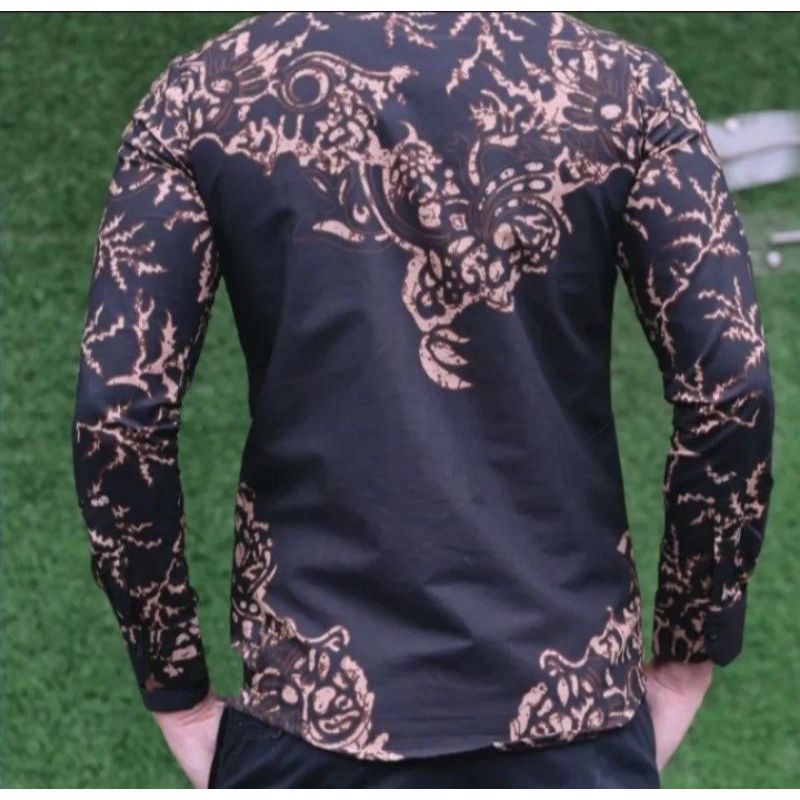 kemeja batik pria SLIMFIT lengan panjang premium furing kondangan origina remaja laki laki terbaru