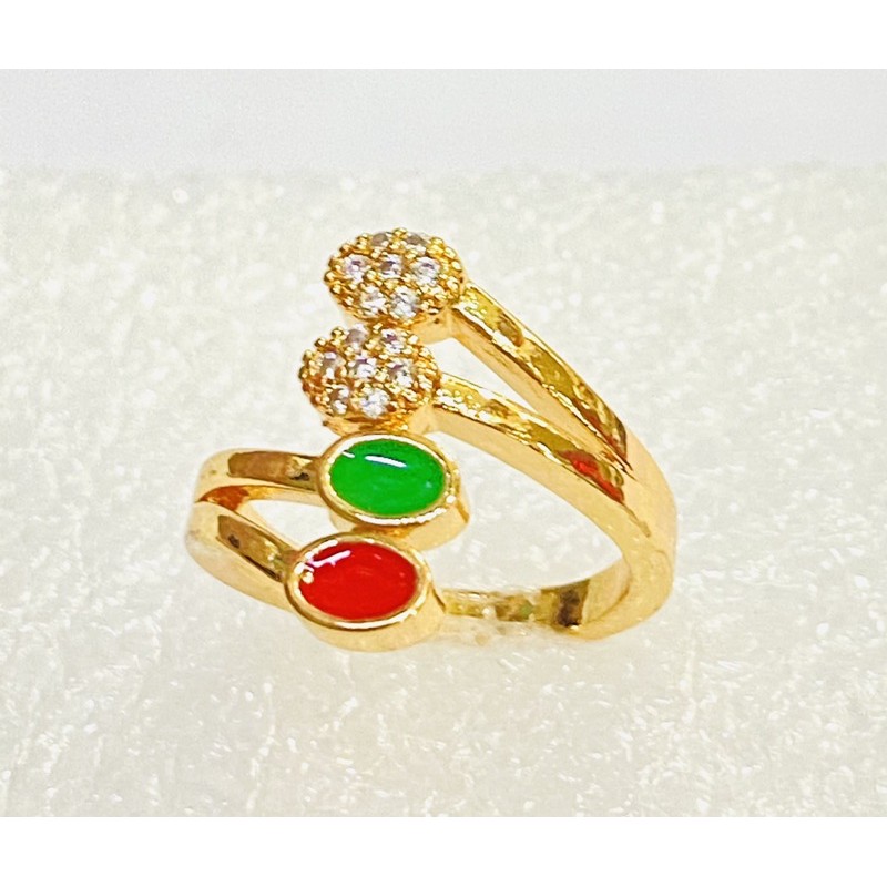 cincin wanita //cincin permata//cincin lapis emas//perhiasan//cincin