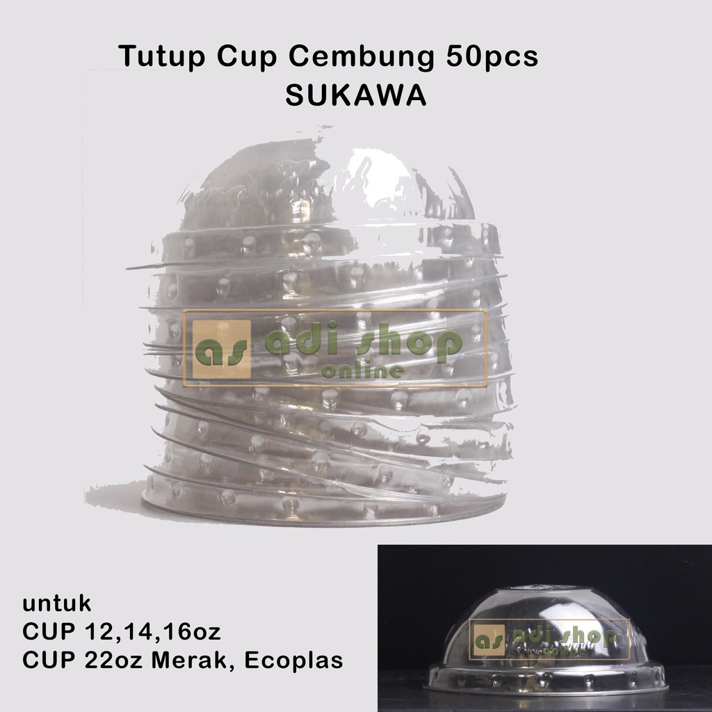 Tutup Cup Cembung / Dome Lid Sukawa