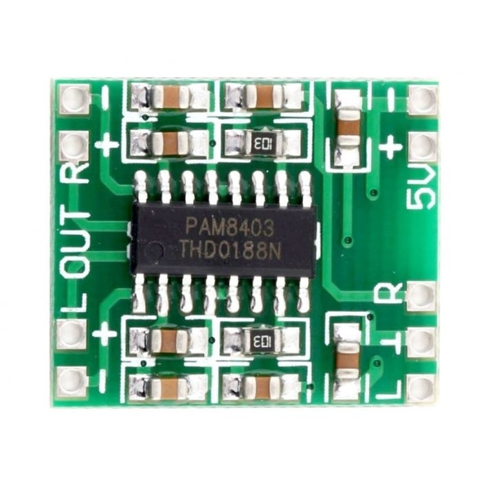 PAM8403 Module Mini Digital Audio Amplifier Board Stereo 2 Channel 3W