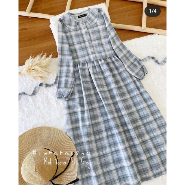 READY MIDI DRESS MUSLIM, MIDI DRESS KOREA, GAMIS MUSLIM VINTAGE