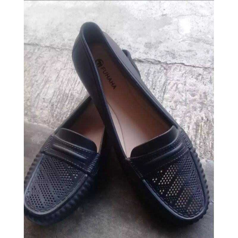 COD-Sepatu Karet Pantofel Flets wanita Fhuhaha 707