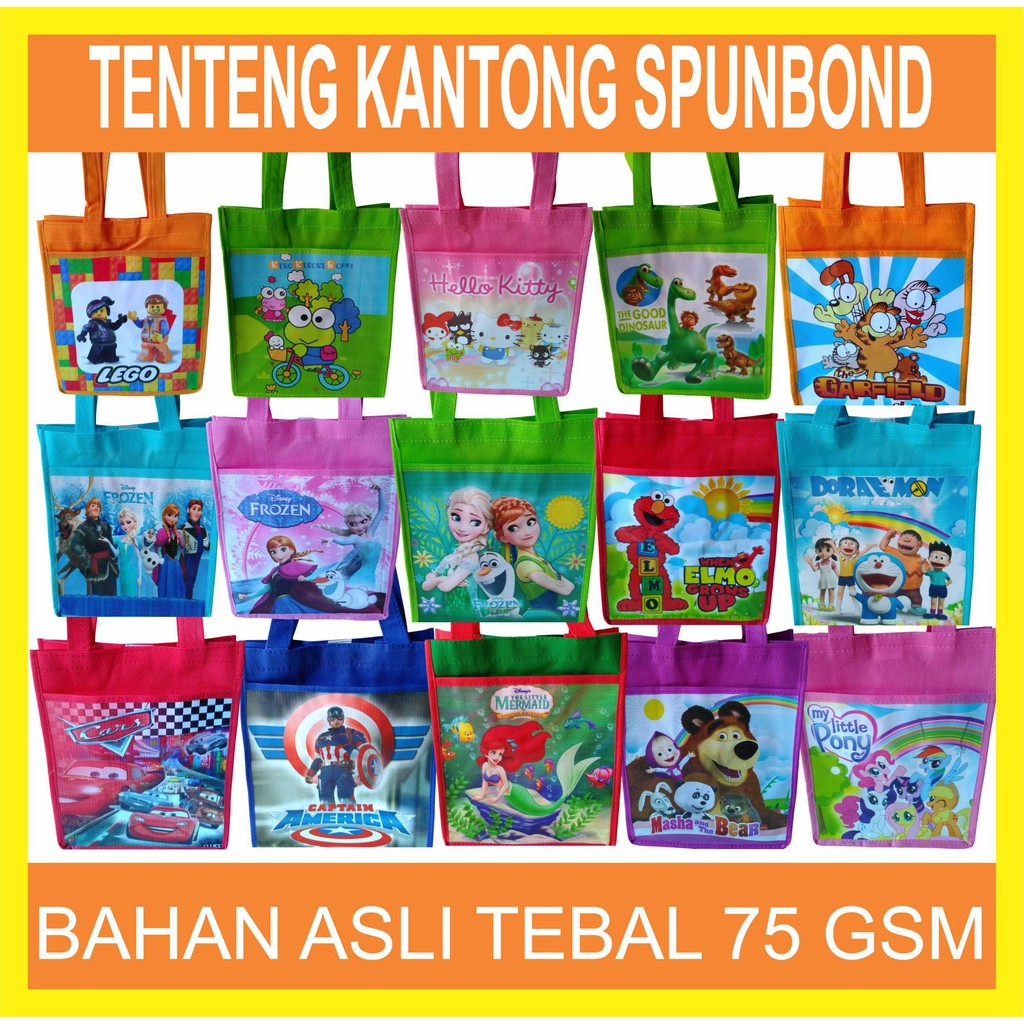 

[Ready Stock] Tas Kantong Souvenir Totebag Tas Ultah Goodiebag Terlaris 20x25x12 cm