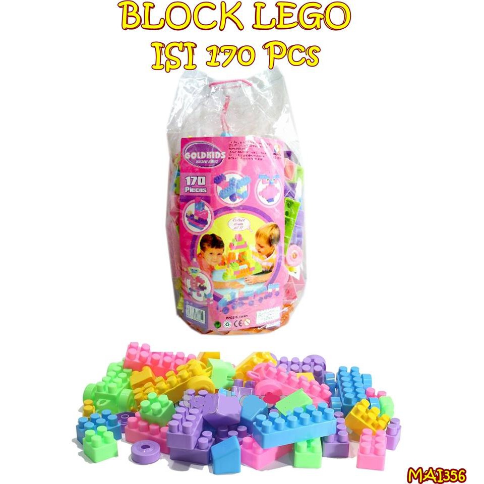 MAI356 MAINAN BLOCK LEGO ISI 170 Pcs