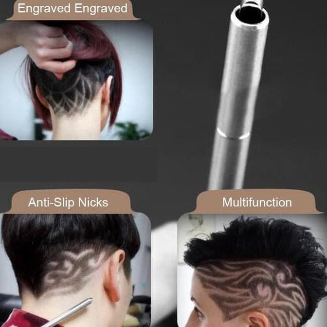 BERKUALITAS Alat cukur rambut variasi hair styling SHAVER RAZOR PEN ukir rambut BAGUS